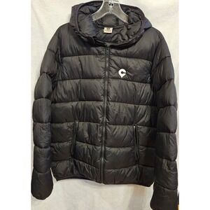 Puffer Jacket - City On My Chest -  Black Men's Size XL Small Business